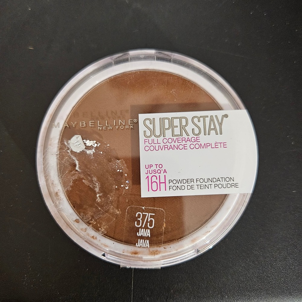 Maybelline Super Stay Full Coverage Powder Foundation 375‎ Java Makeup
